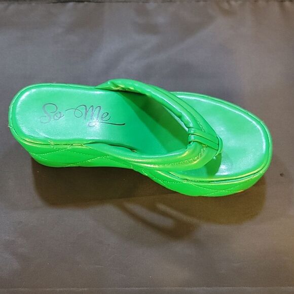 SO ME CHUNKY PLATFORM TOE POST SANDALS - Picture 13 of 14